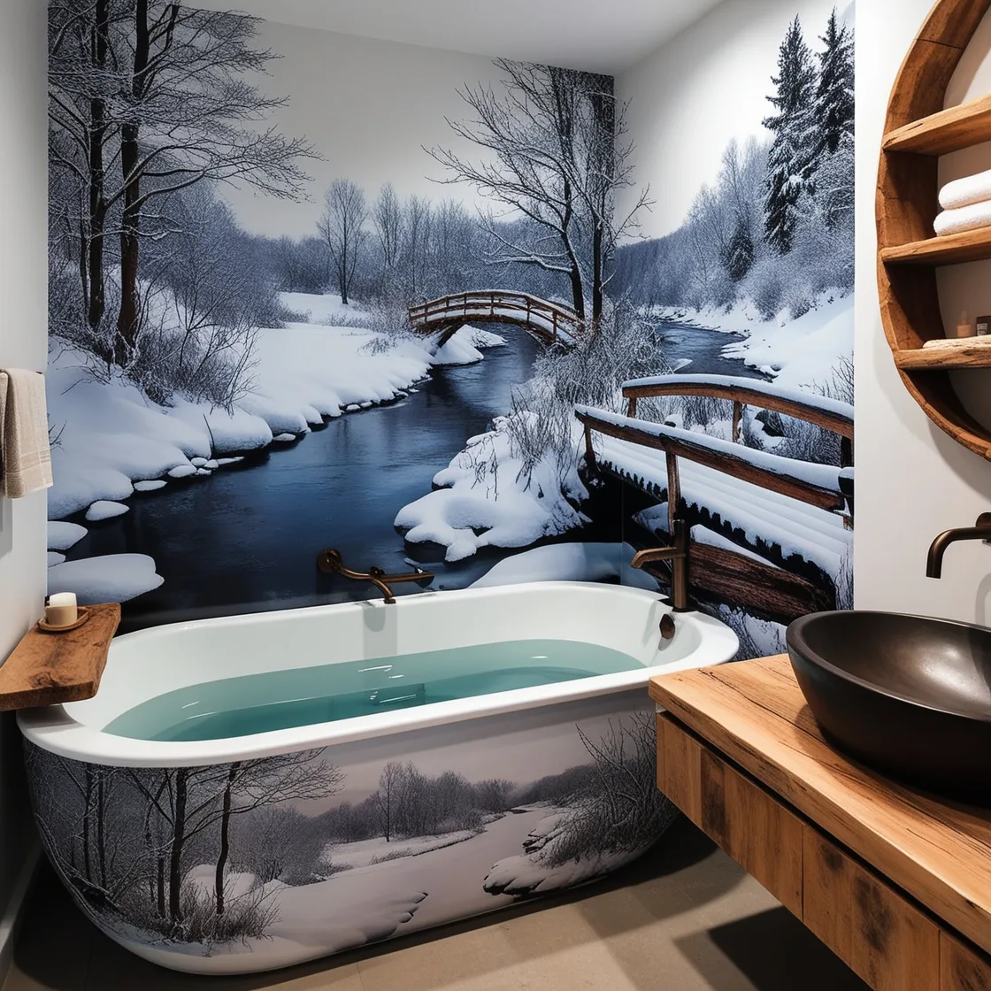 Winter Themed Bathtubs: Embrace the Chill in Luxurious Comfort