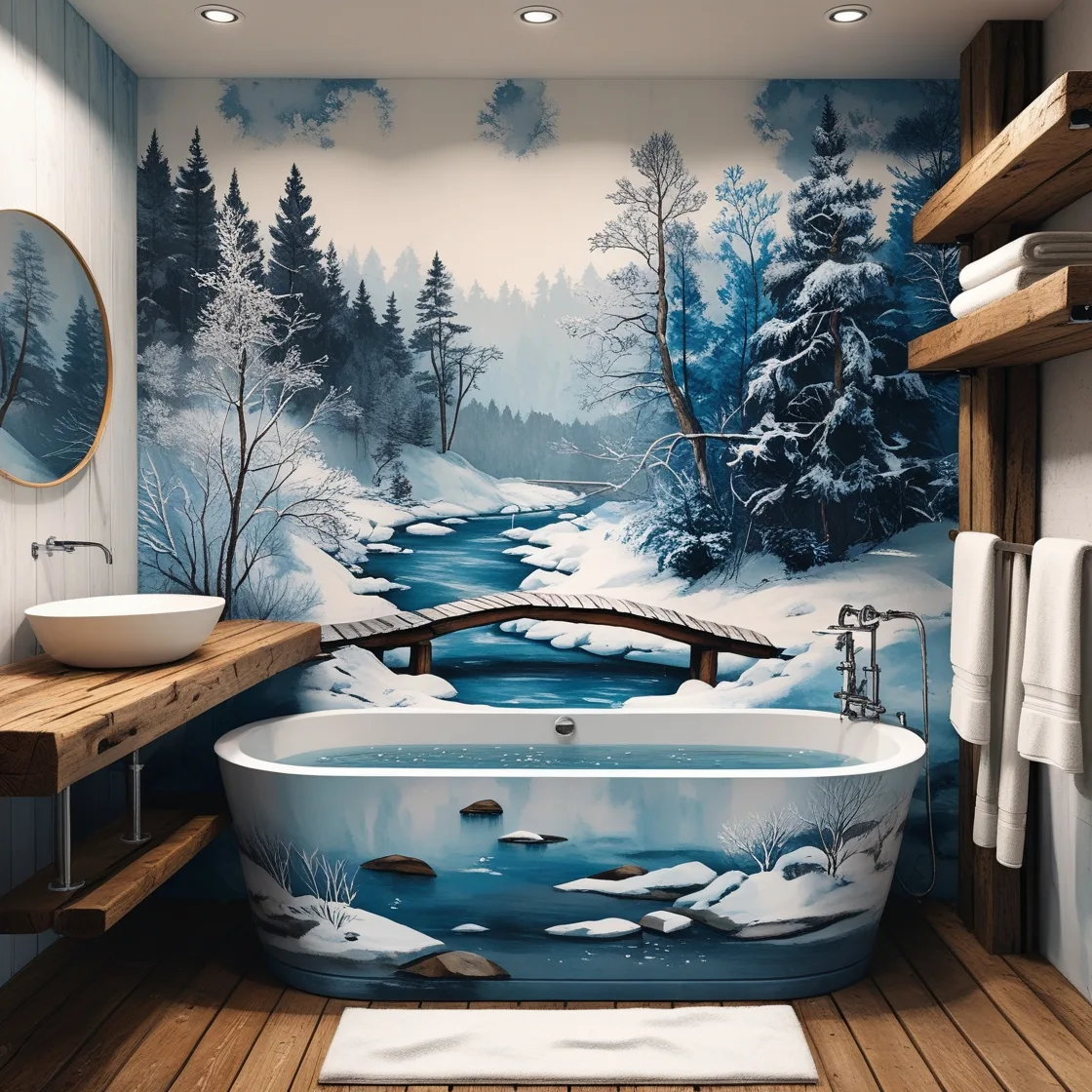 Winter Themed Bathtubs: Embrace the Chill in Luxurious Comfort