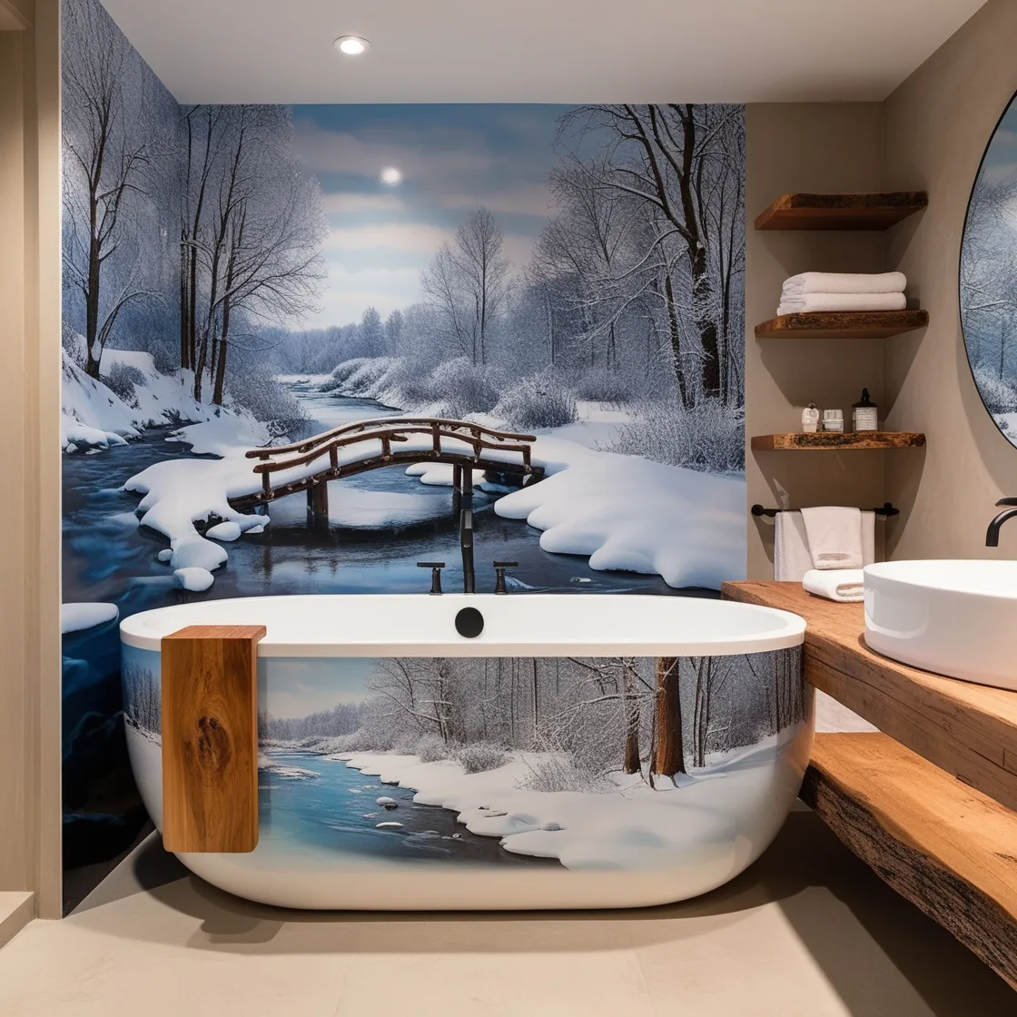 Winter Themed Bathtubs: Embrace the Chill in Luxurious Comfort