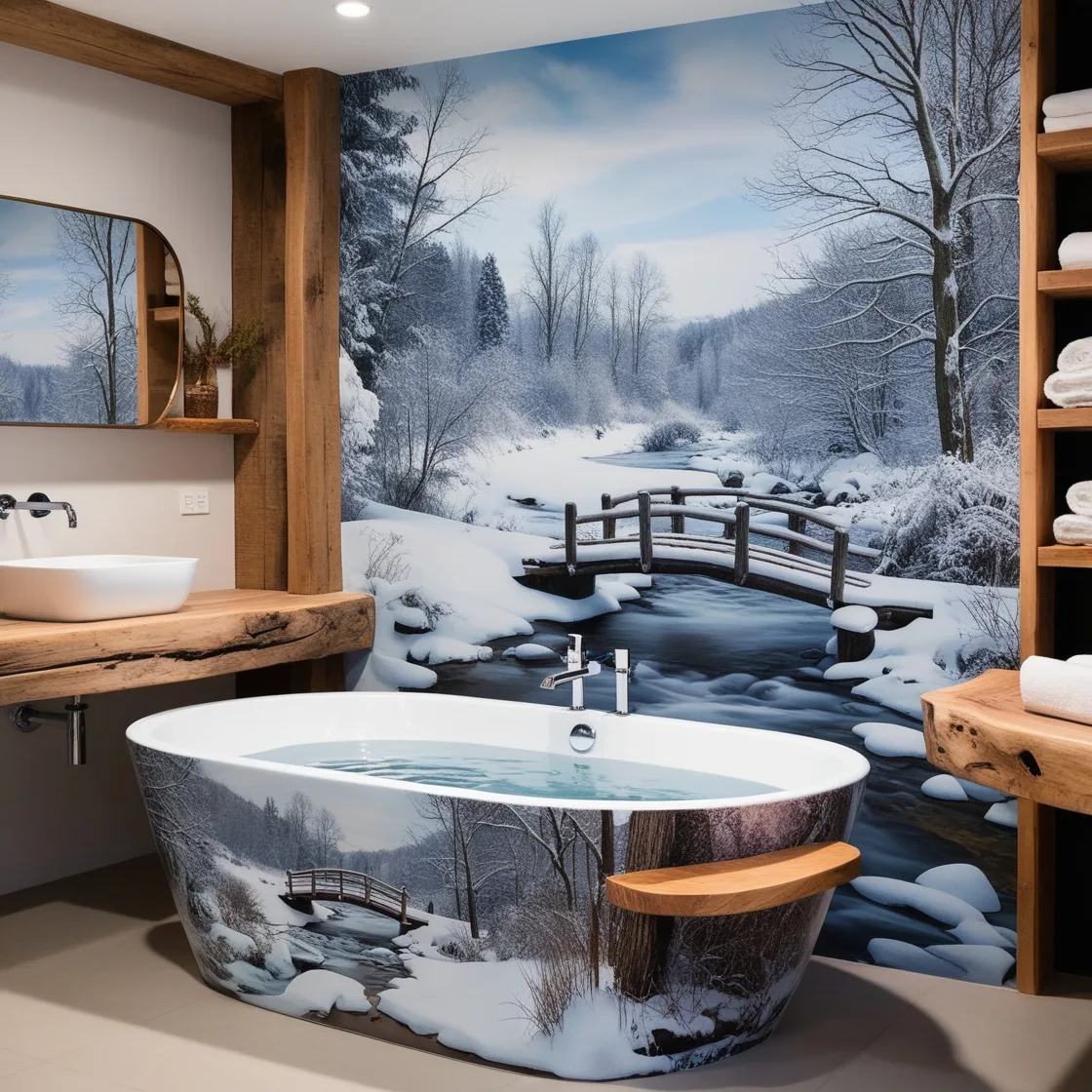 Winter Themed Bathtubs: Embrace the Chill in Luxurious Comfort