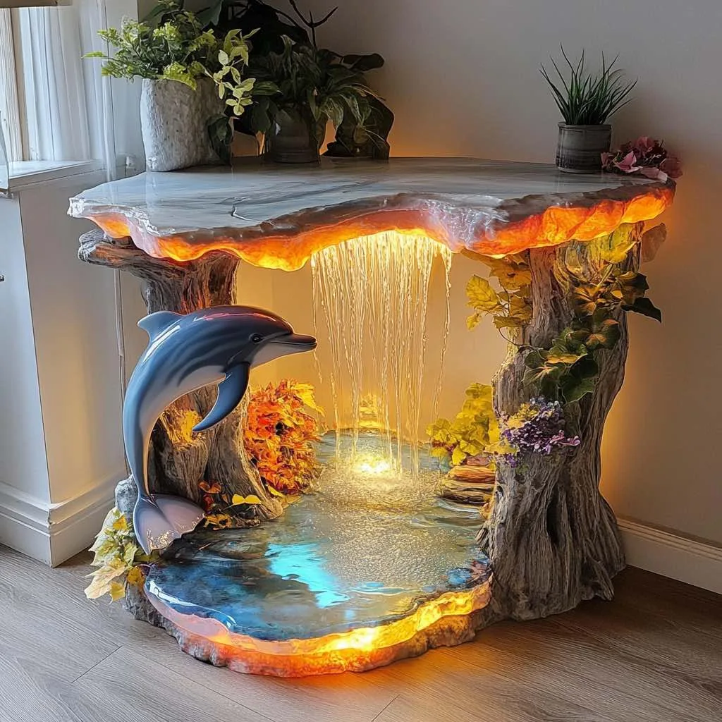 Dolphin Themed Side Tables: A Splash of Elegance and Oceanic Charm for Your Home