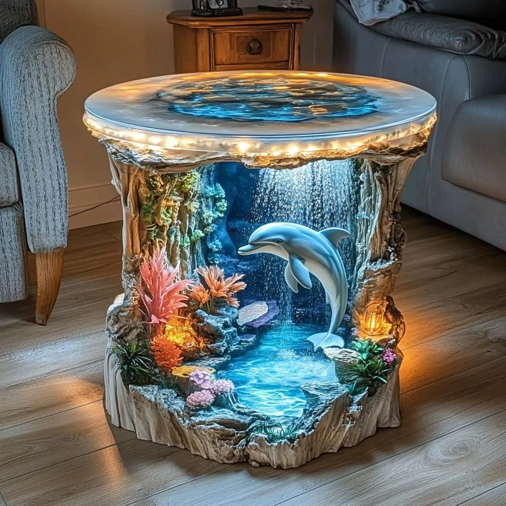 Dolphin Themed Side Tables: A Splash of Elegance and Oceanic Charm for Your Home