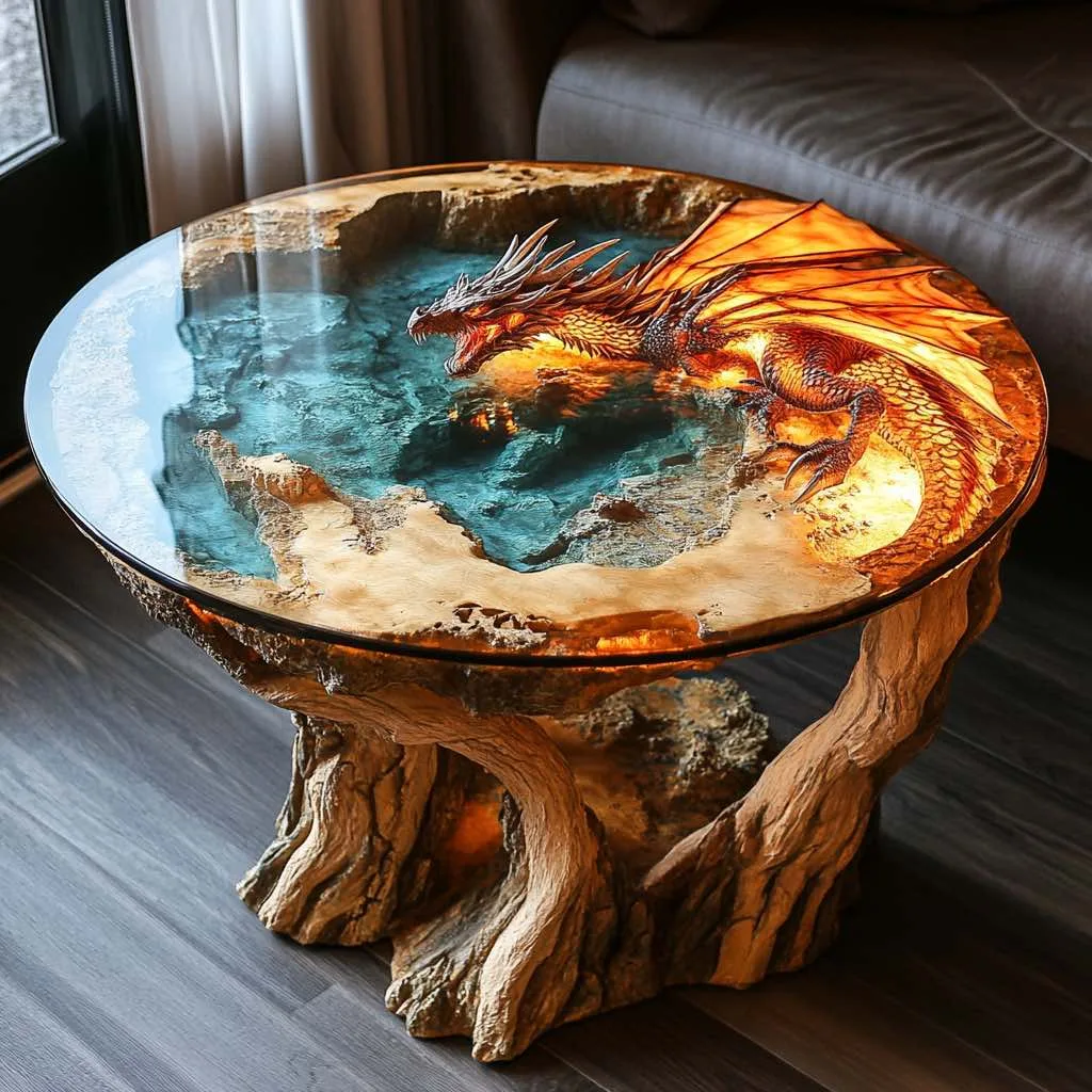 Dragon Themed Coffee Tables: Add a Mythical Touch to Your Living Space