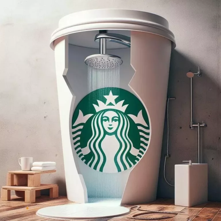 Giant Coffee Cup Shower: Start Your Day with a Splash of Caffeine-Inspired Relaxation