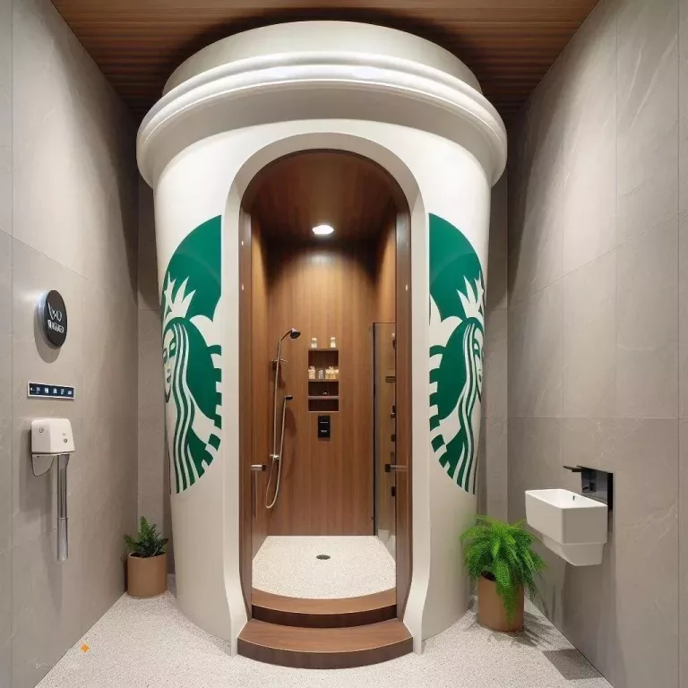 Giant Coffee Cup Shower: Start Your Day with a Splash of Caffeine-Inspired Relaxation