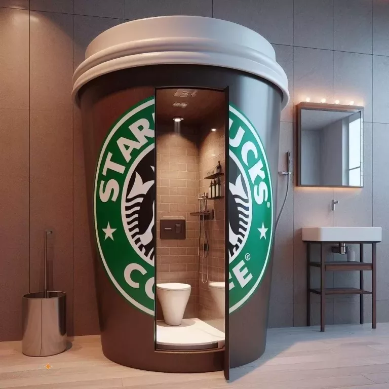 Giant Coffee Cup Shower: Start Your Day with a Splash of Caffeine-Inspired Relaxation