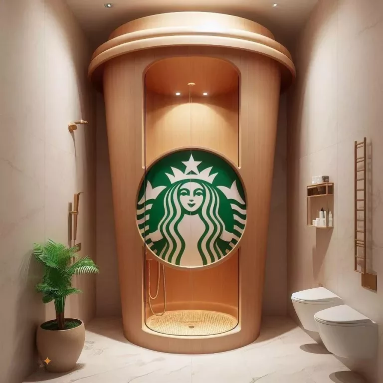 Giant Coffee Cup Shower: Start Your Day with a Splash of Caffeine-Inspired Relaxation