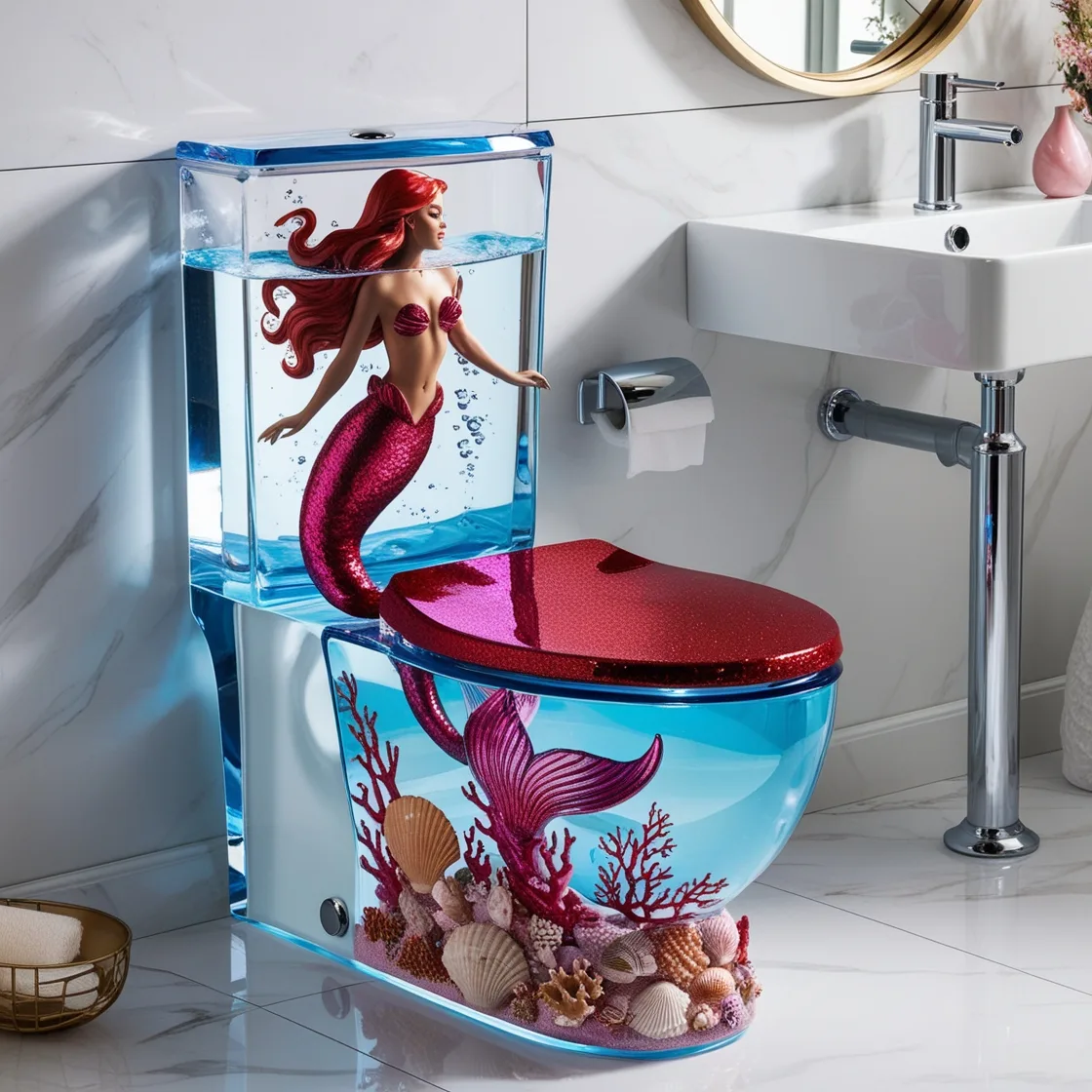 Stunning Mermaid Toilets: Dive into Luxury and Fantasy in Your Bathroom