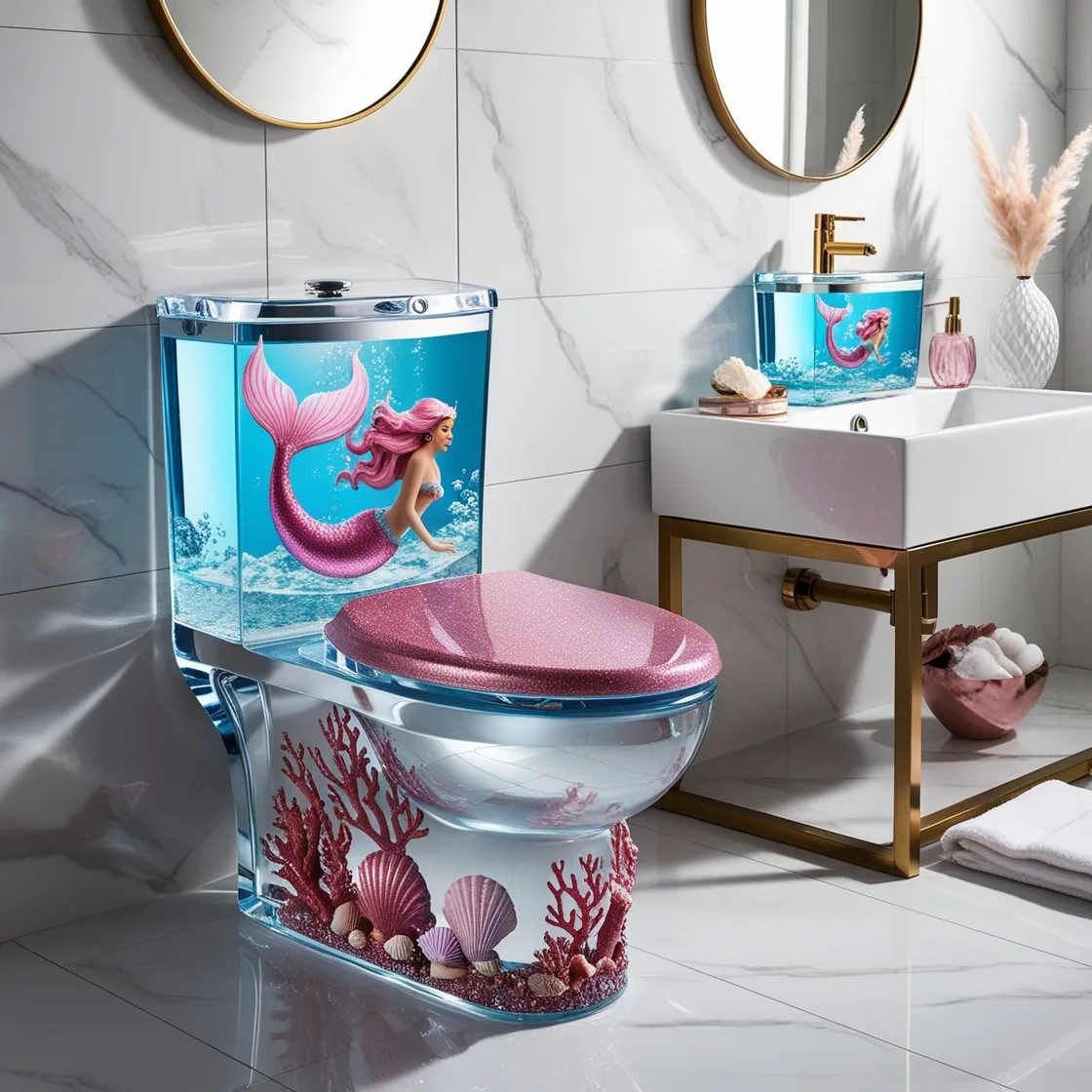 Stunning Mermaid Toilets: Dive into Luxury and Fantasy in Your Bathroom