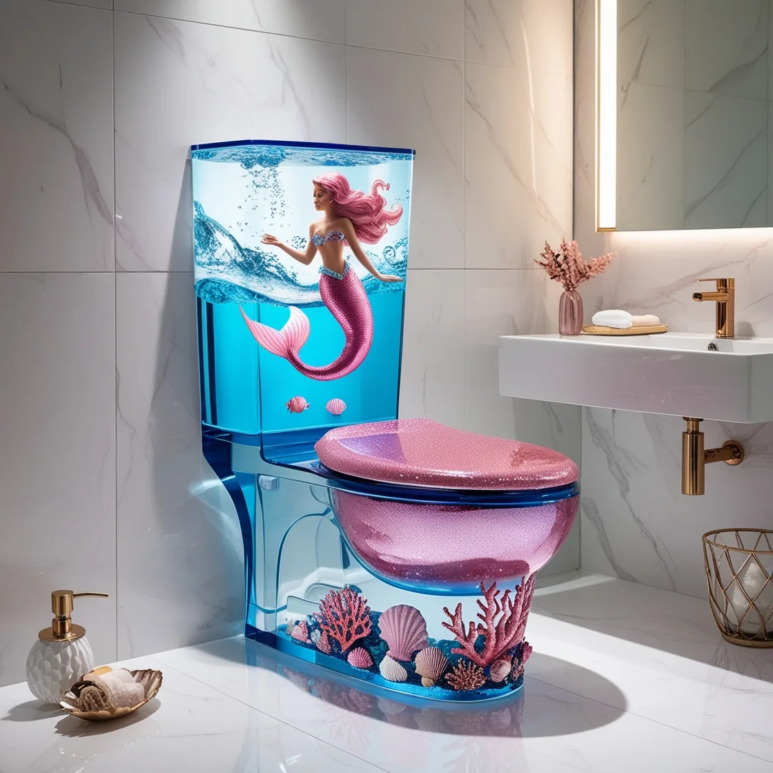 Stunning Mermaid Toilets: Dive into Luxury and Fantasy in Your Bathroom