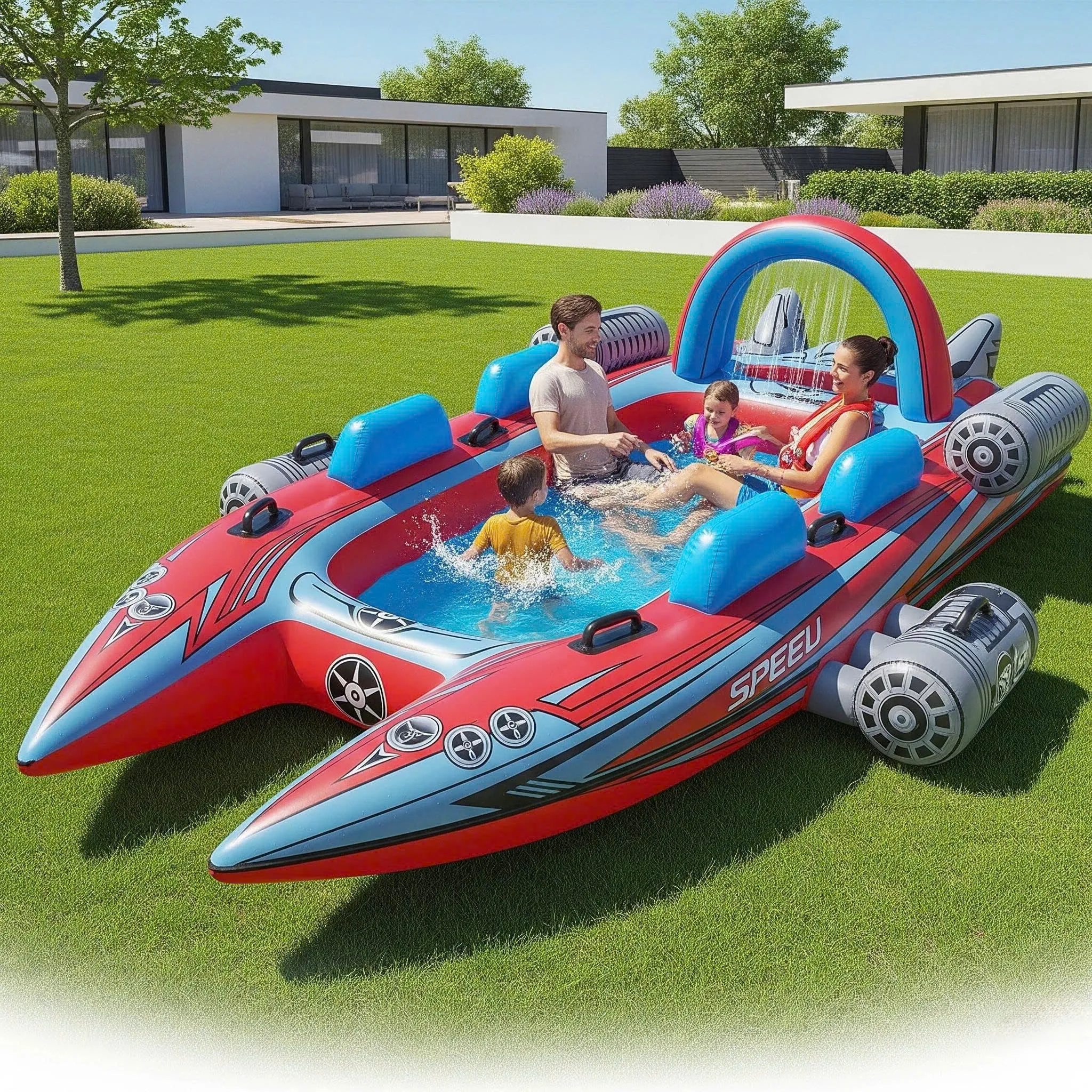 Inflatable Speed Boat Pools: Where Thrill Meets Chill on the Water