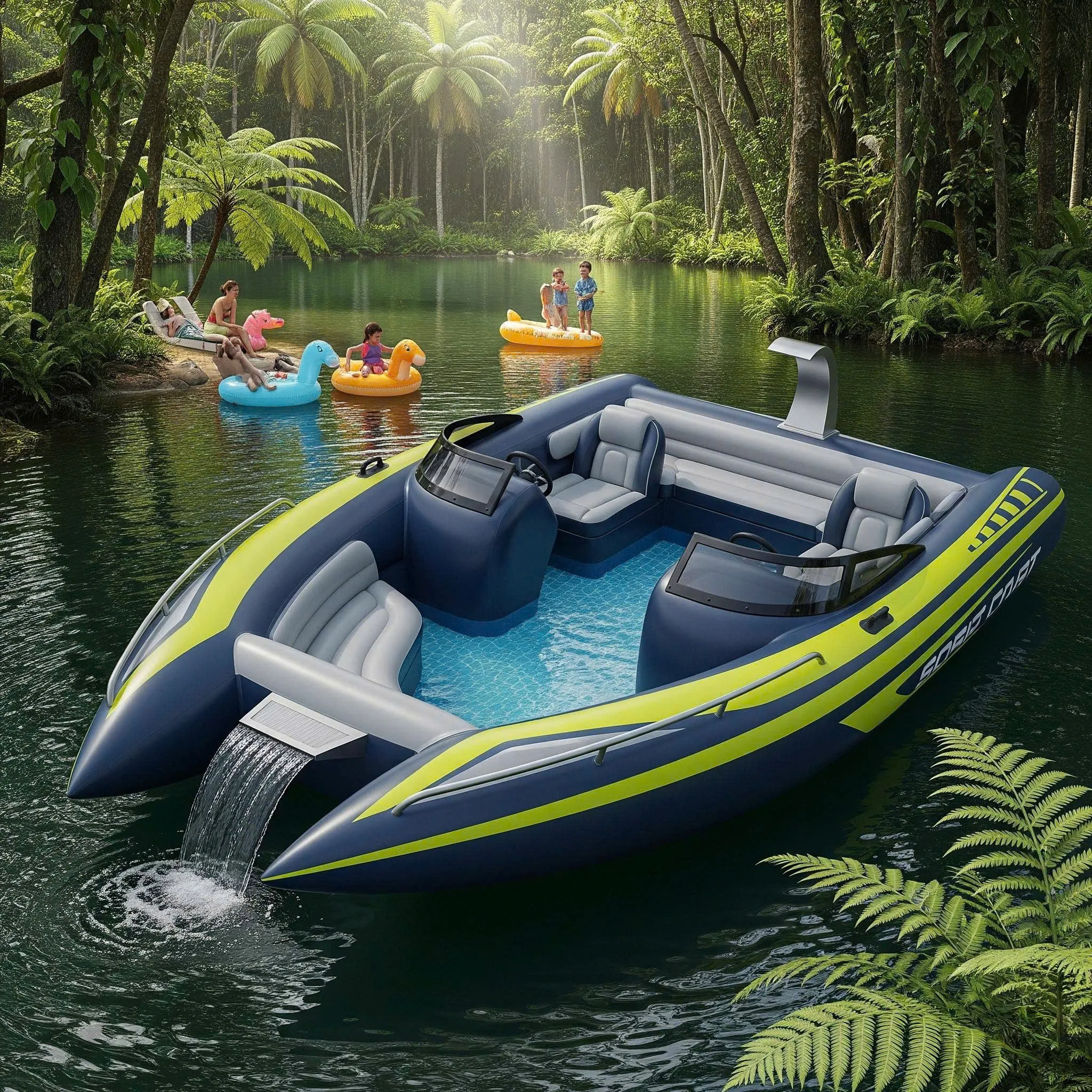 Inflatable Speed Boat Pools: Where Thrill Meets Chill on the Water