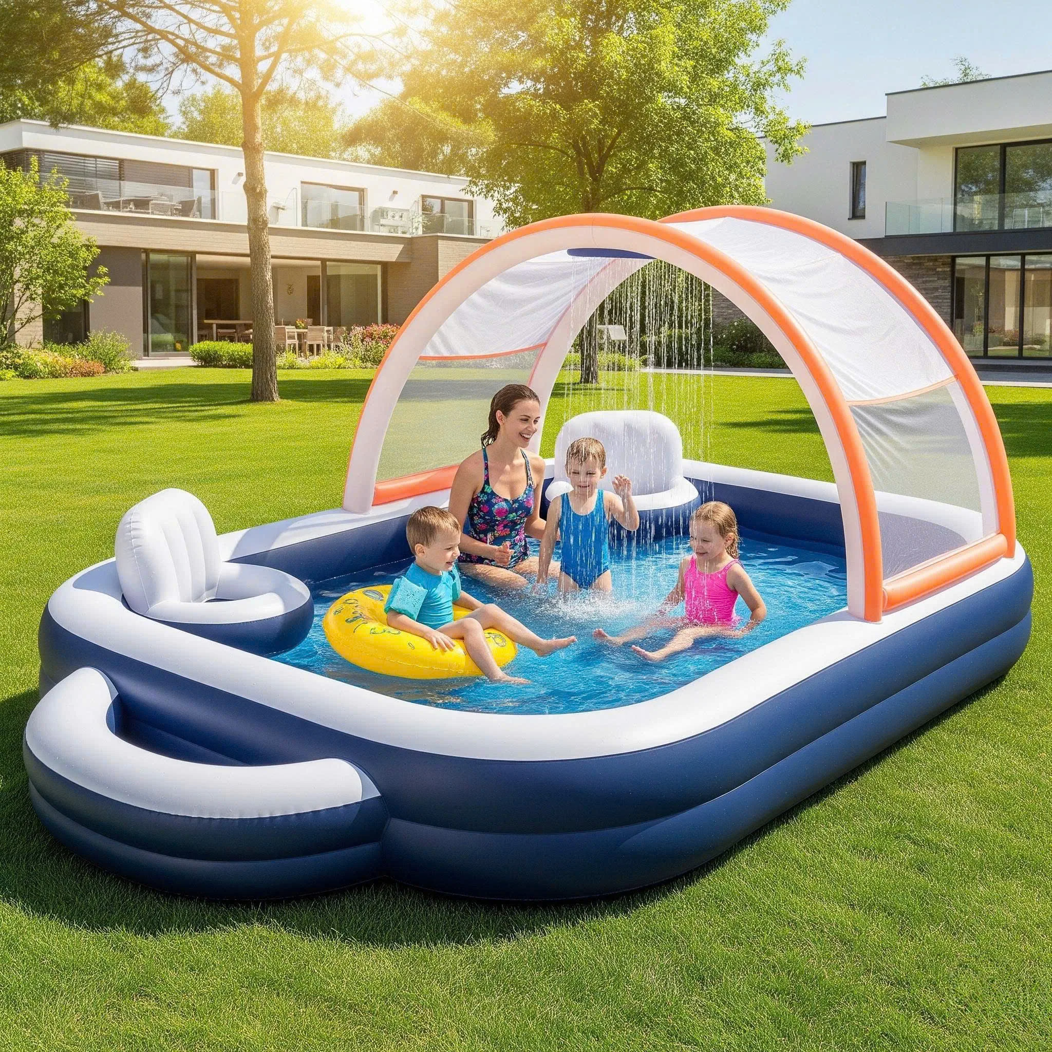 Inflatable Pontoon Boat Pools: Floating Fun Meets Ultimate Relaxation